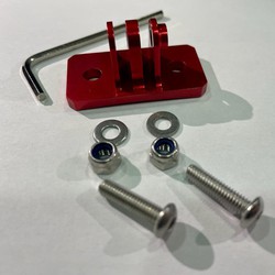 Adaptador aluminio para camara rojo