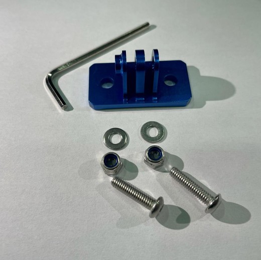 Adaptador aluminio para camara azul