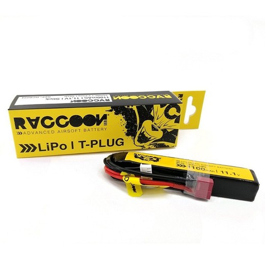 BATERÍA RACCOON PRO 1100MAH 25/50C 11.1V STICK