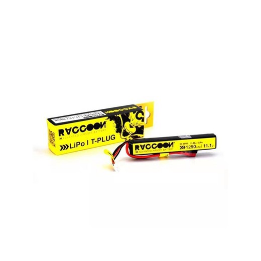 Batería RACCOON PRO 1250mAh 25/50C 11.1V STICK