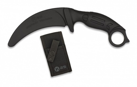 Cuchillo Entrenamiento K25 Negro. H:10.6