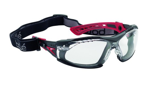 Gafas Bolle Rush+ Pc Transparente Roja