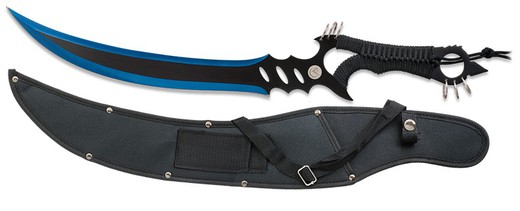 machete Albainox negro azul "Rings"