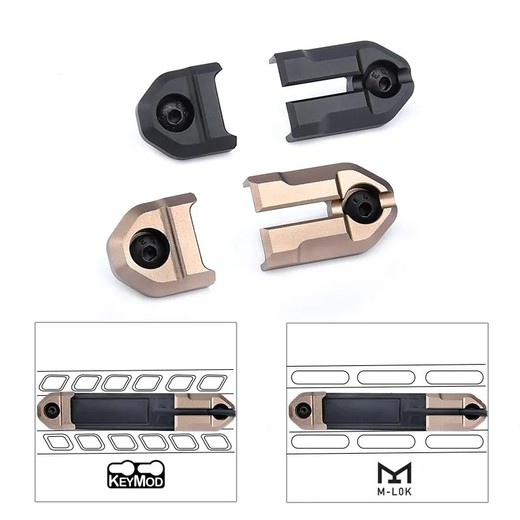 MONTURA UNIVERSAL PARA SWITCH EN ALUMINIO CNC PARA M-LOK/KEYMOD - WADSN - BK