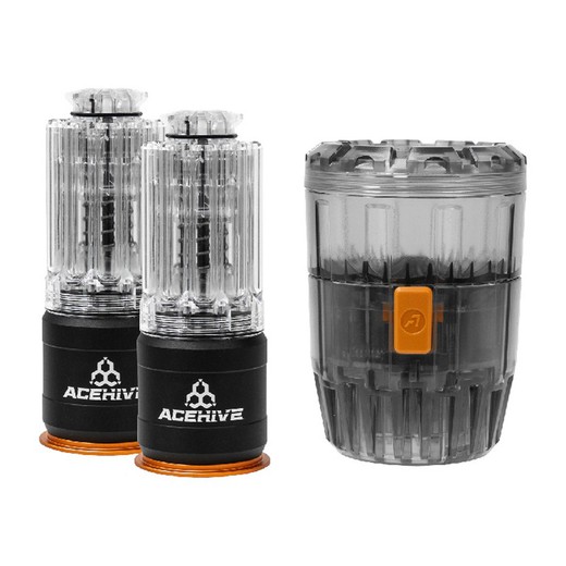 Pack Acehive 2 Granadas 40mm de 80bbs con Spawner Speedloader - Acetech