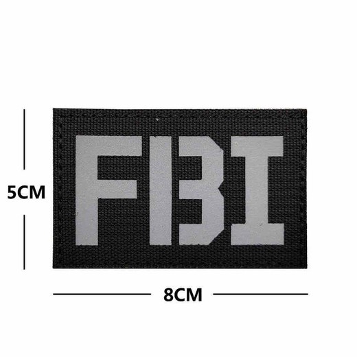 PARCHE IR FBI NEGRO