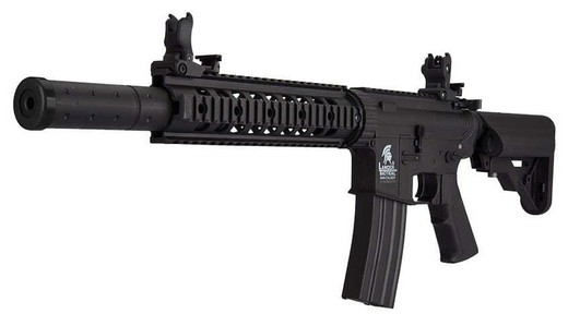 Réplique Noire Réplica Aeg Lt-15 Gen2 M4 Sd Paquete 1d Completa