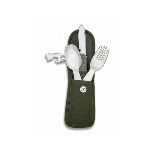 cubiertos para camping
