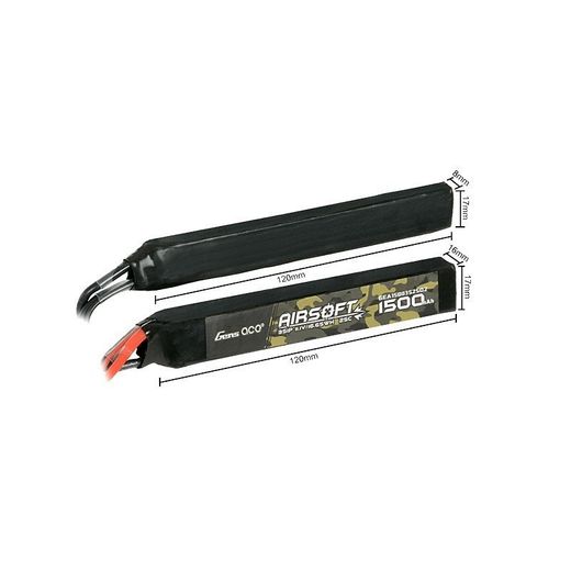 BATERÍA GENS ACE 1500MAH 25C 11.1V NUNCHUCK 2X T PLUG GEA15003S25D2