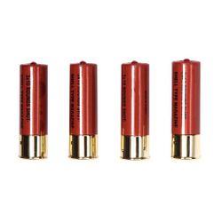 Cartucho escopeta marca asg de 30 bbs y 4 unidades en el pack color rojo