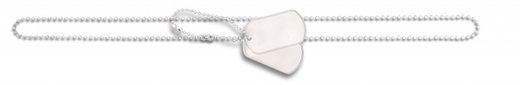 Chapa Identificacion Militar Doble