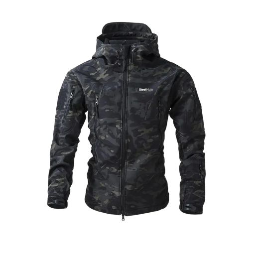 Chaqueta Táctica Sofshell Impermeable Multicam black