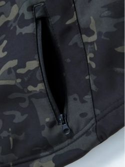 Chaqueta Táctica Sofshell Impermeable Multicam black