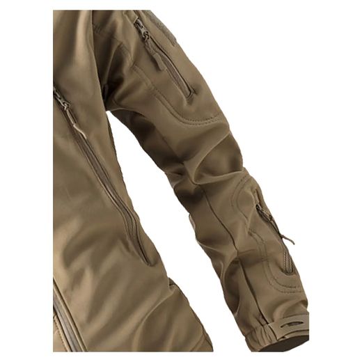 Chaqueta Táctica Softshell Impermeable Beige