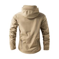 Chaqueta Táctica Softshell Impermeable Beige