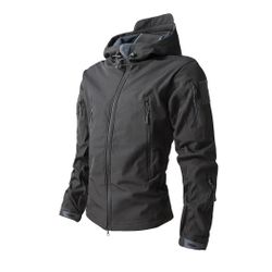 Chaqueta Táctica Softshell Impermeable Gris