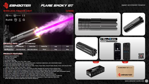E-Shooter Flare Smoky BT V900