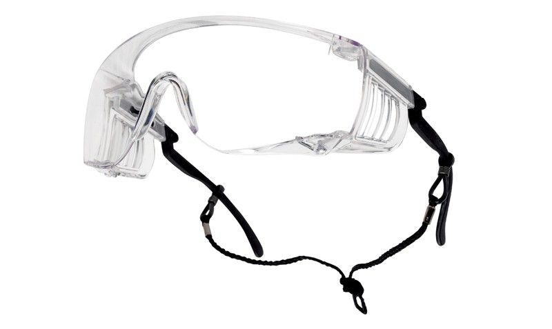 Gafas Bolle Seguridad Gafas De Seguridad Bolle TRYON OTG - Montura PC, Patillas Ajustables, Lentes Antirayaduras Y Antivaho (negro/azul) Gafas Antipolen