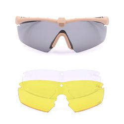 Gafas CORSO Revenge Roger marrones 3 Lentes