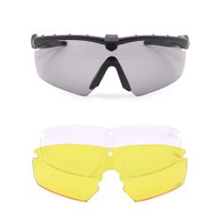 Gafas CORSO Revenge Roger negras 3 Lentes