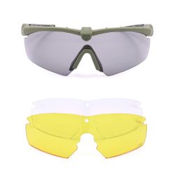 Gafas CORSO Revenge Roger verdes 3 Lentes