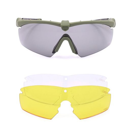 Gafas CORSO Revenge Roger verdes 3 Lentes