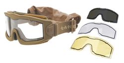 GAFAS TAN DE LA SERIE AERO THERMAL CON 3 PANTALLAS‎ LANCER TACTICAL
