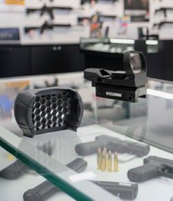 Kill flash ajustable tipo rejilla para red dot impreso en resina