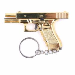 Llavero BH pistola G17 7cm dorado