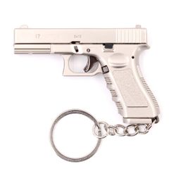 Llavero BH pistola G17 7cm plata