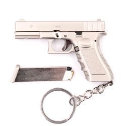 Llavero BH pistola G17 7cm plata