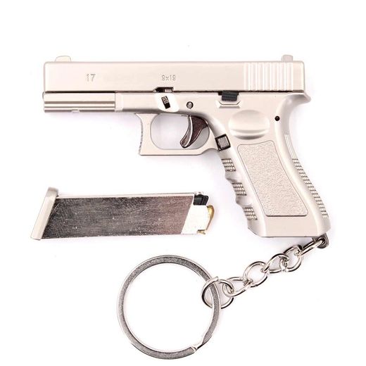 Llavero BH pistola G17 7cm plata