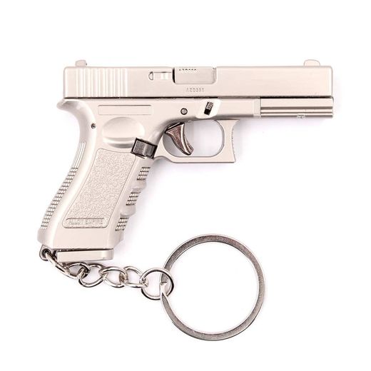 Llavero BH pistola G17 7cm plata