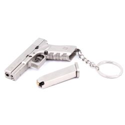 Llavero BH pistola G17 7cm plata