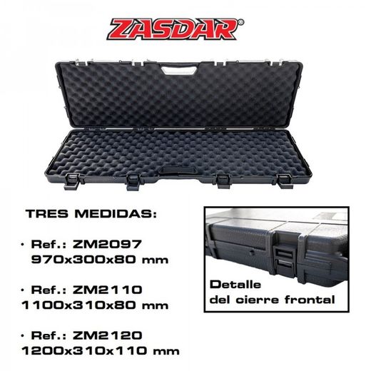Maletin arma larga ZASDAR Mod. 2110 - 1100x310x80 mm - Negro
