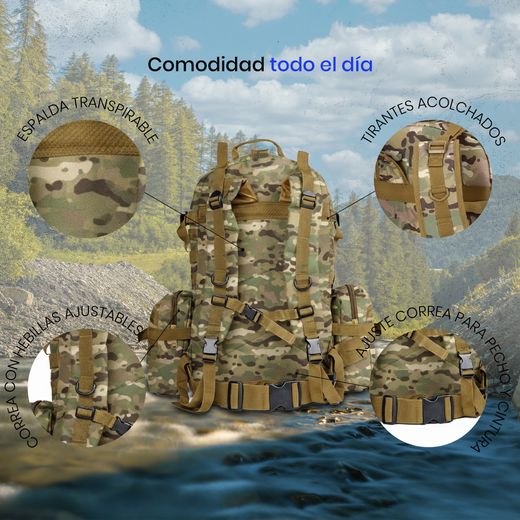Mochila 48,5 multicam