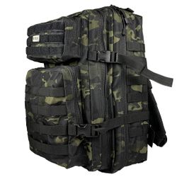 Mochila Táctica MOLLE Sixmm 45l Estilo multicam Black