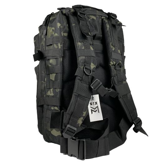 Mochila Táctica MOLLE Sixmm 45l Estilo multicam Black