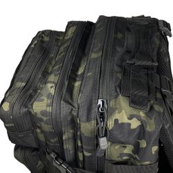 Mochila Táctica MOLLE Sixmm 45l Estilo multicam Black