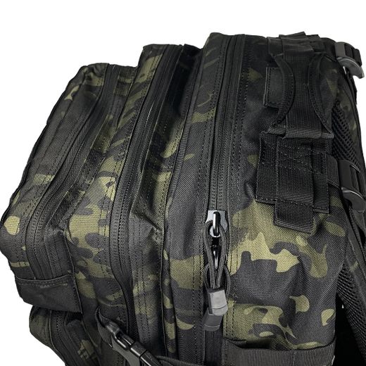 Mochila Táctica MOLLE Sixmm 45l Estilo multicam Black
