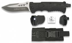 Navaja K25 Color Negro Hoja Titanio. 9.5