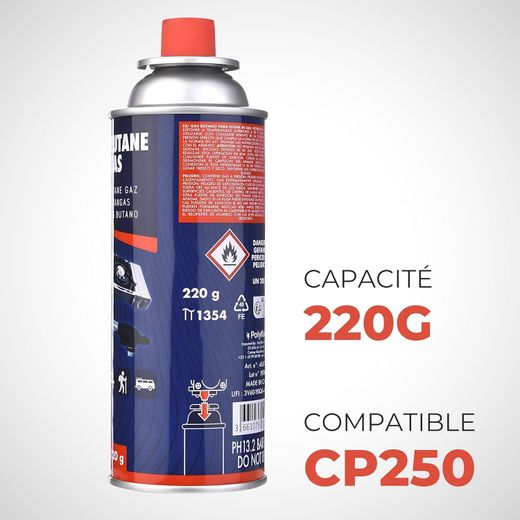 ND Cartuchos de Gas Butano 220g(400 ml) 4PC
