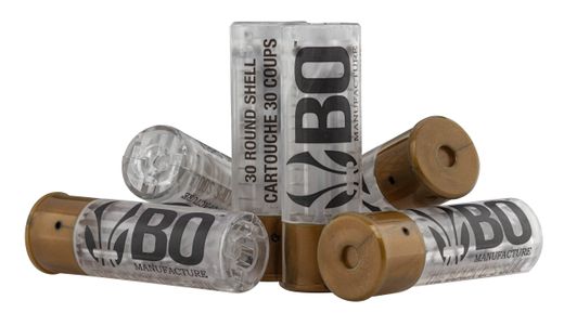 Paquete de 6 cartuchos transparentes para escopeta de airsoft BO/FABARM