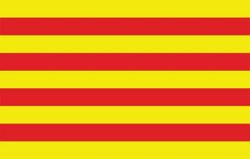 Parche Bandera Cataluña 5cmx7.5cm