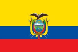 Parche Bandera Ecuador 5cmx7.5cm