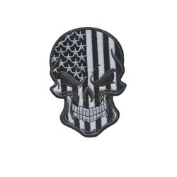 PARCHE CALAVERA NEGRO
