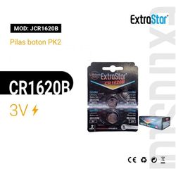 pilas boton cr1620 3V 2 piezas jcr1620b