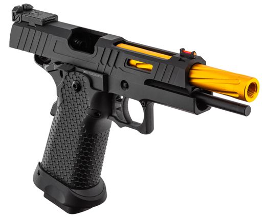 Réplica de pistola GBB Golden Eagle 5.1 de alta capacidad, negro/dorado