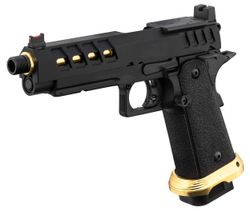 Réplica GBB Pistola Hi-Capa 5.1 Lancer Tactical Heracles con RMR Negra/Dorada