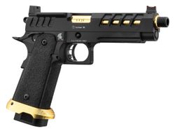Réplica GBB Pistola Hi-Capa 5.1 Lancer Tactical Heracles con RMR Negra/Dorada